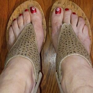 White Mountain Tan Sandals for Women